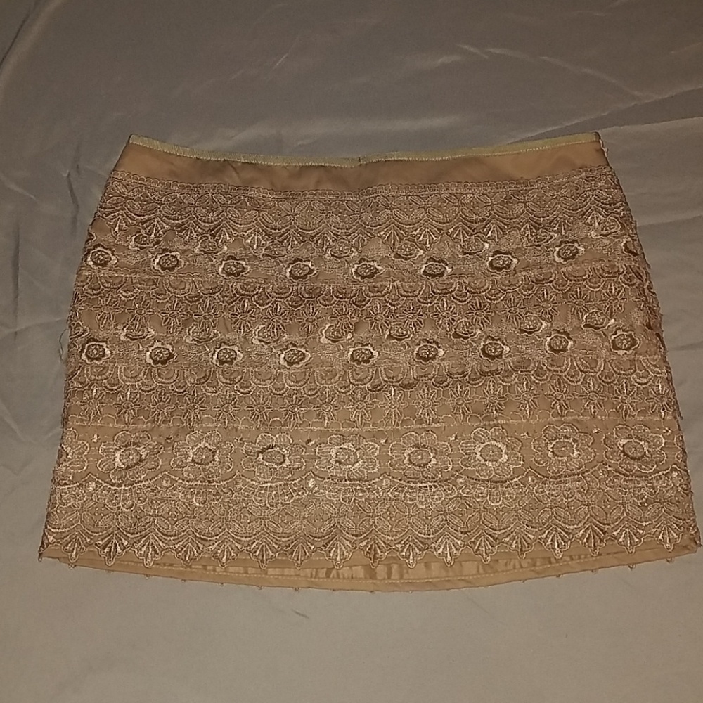 Gold skirt with pretty detailing